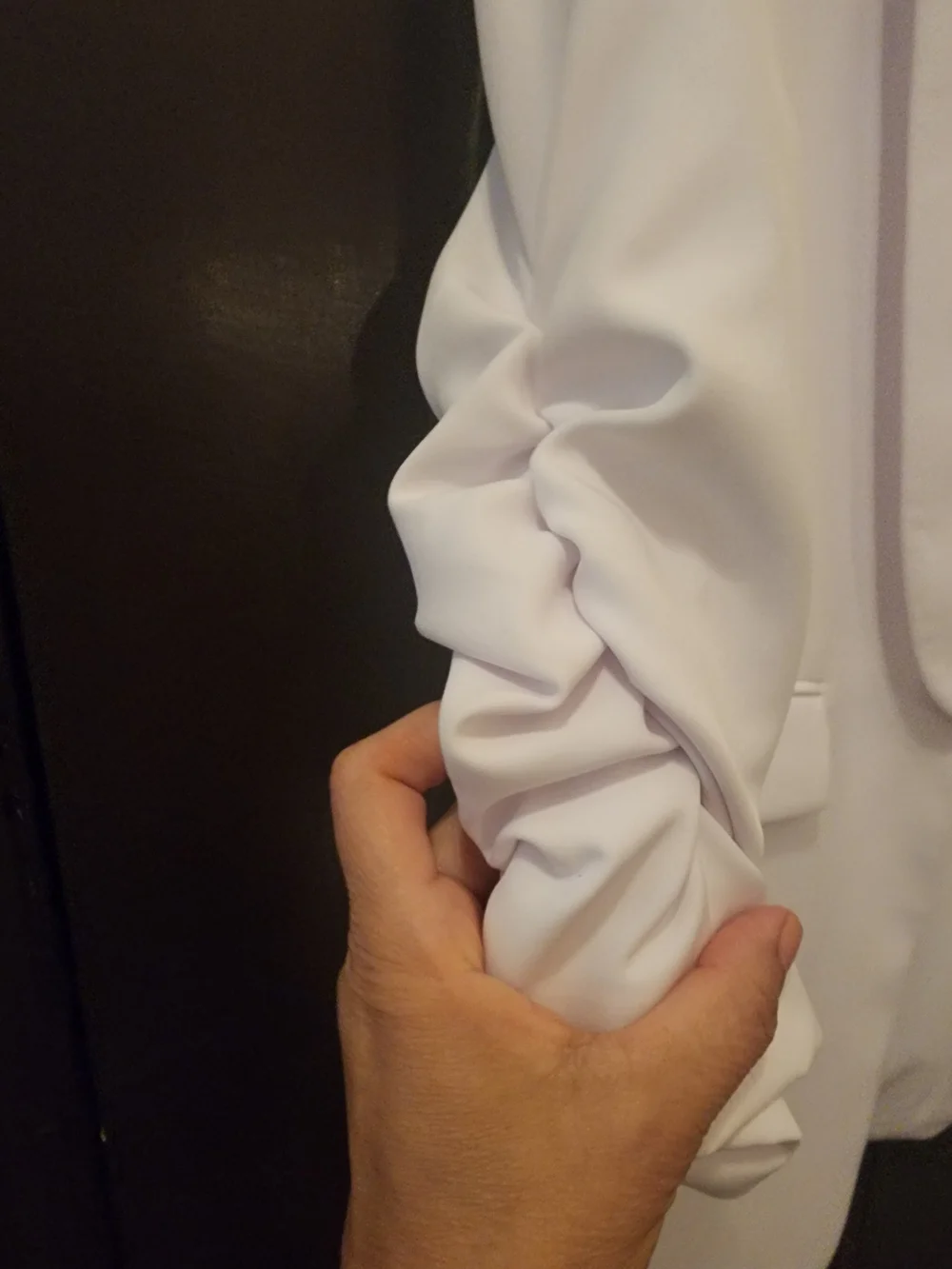 Gianni Bini White Open-Front Blazer Jacket - Picture 3 of 4